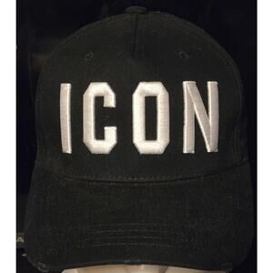 Dsquared 2 ICON Black Adjustable Hat / Luxury / Brand New / Italy / Clean